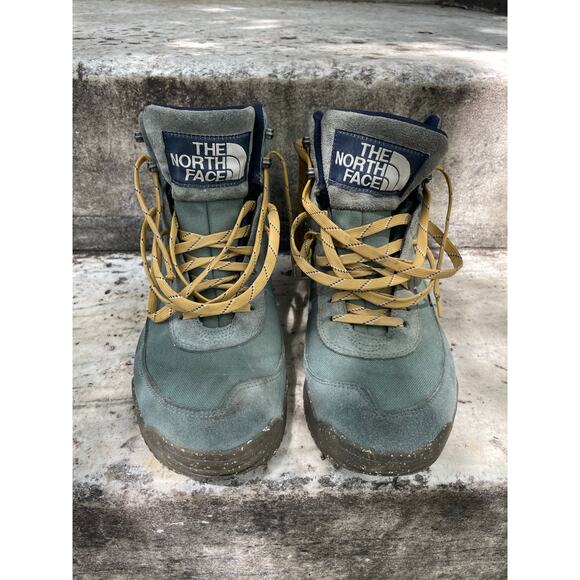 The North Face Other - The North Face Green Outdoor Hiking Boots Men’s Lace-Up Trail Grip Mens Sz 10